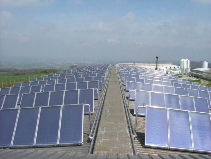 Solar termica en granja porcino Ourense